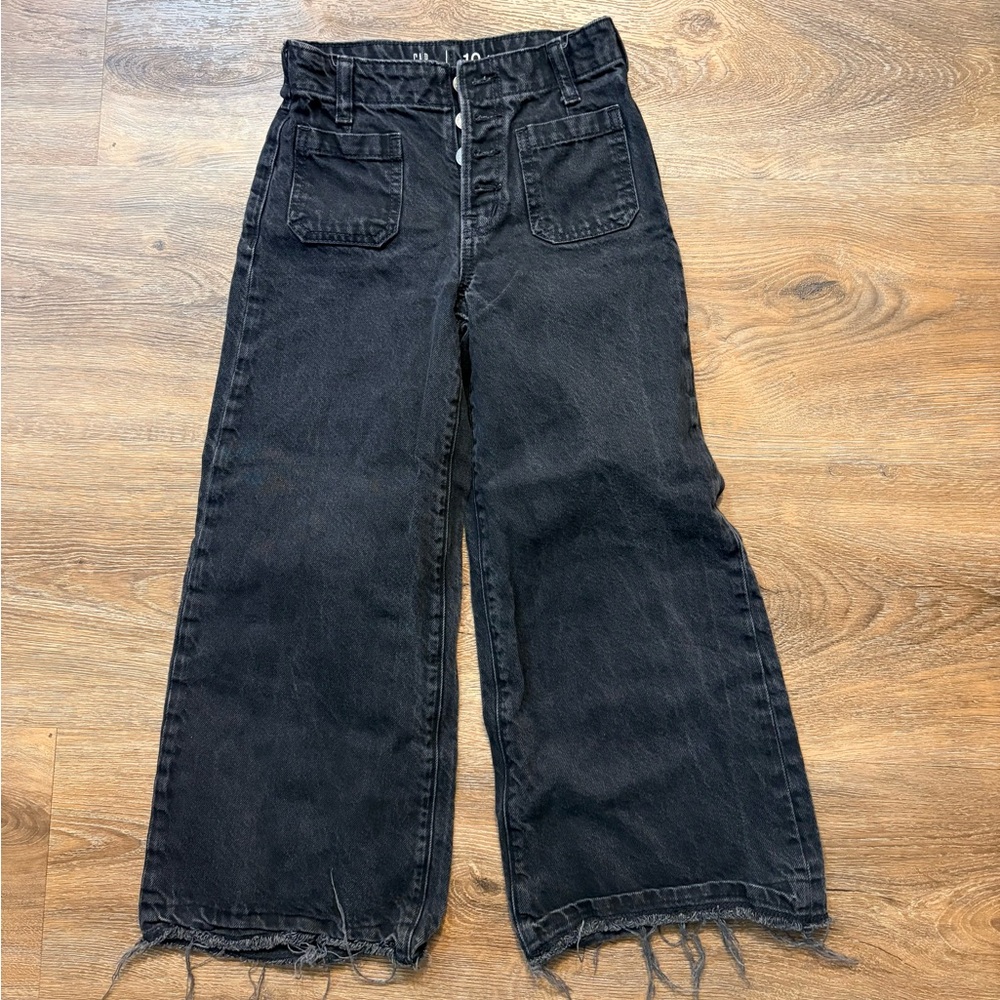 GAP Black Flare Wide-Leg Jeans